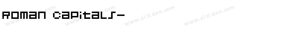 Roman Capitals字体转换